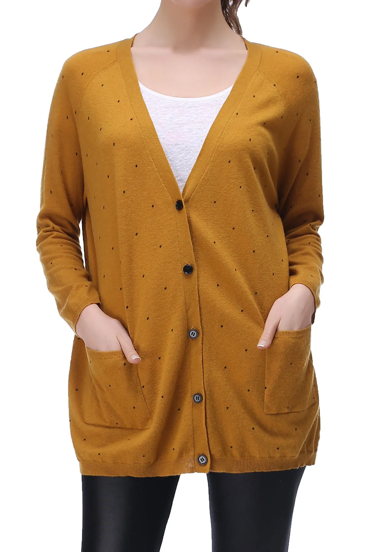 RH Classic Women's Open Front Long-Sleeve Cardigan Top Shirt Sweater Coat RH2063