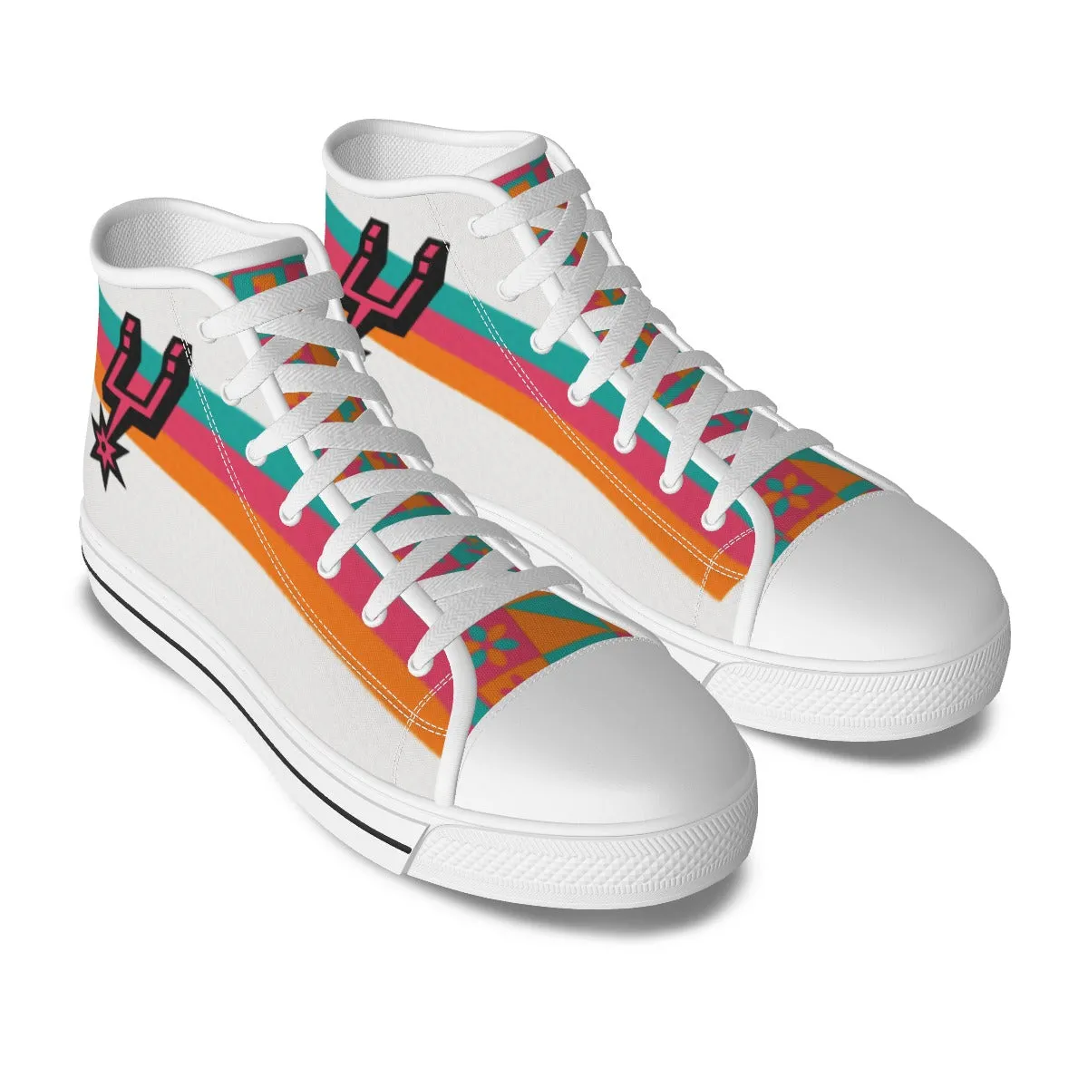 San Antonio Basketball Canvas Shoes