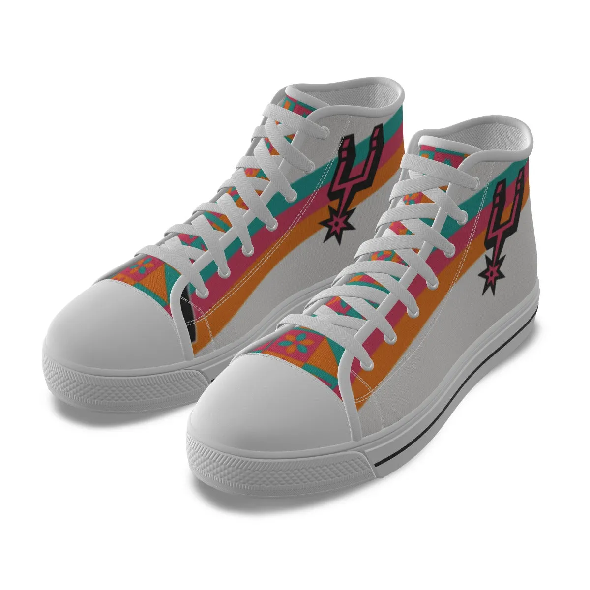 San Antonio Basketball Canvas Shoes