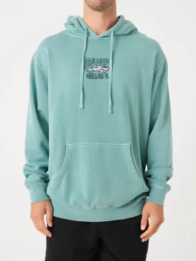 Shark Surf Co Hoodie in Alpine Green