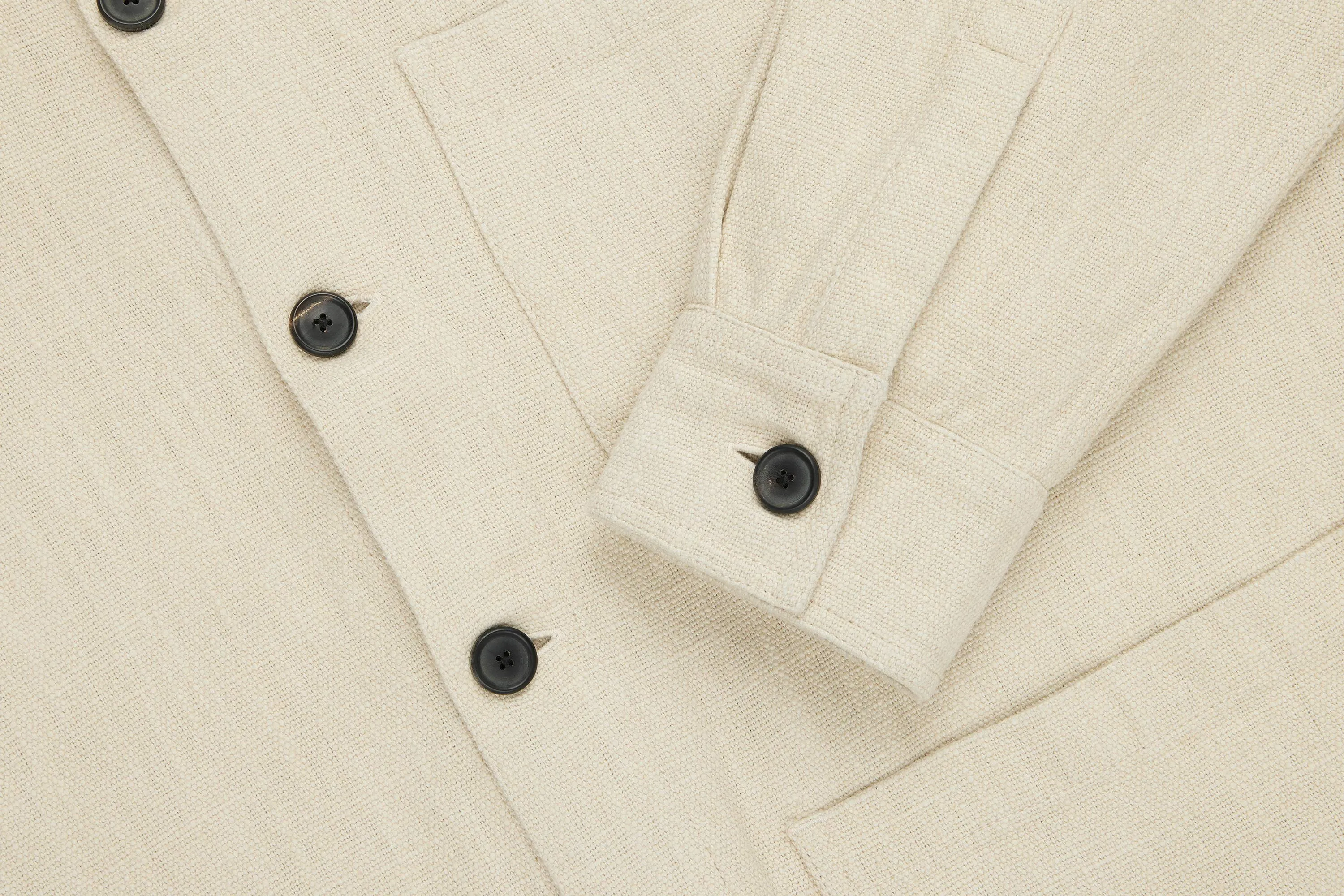 Shop Jacket ~ Alabaster Cotton/Linen