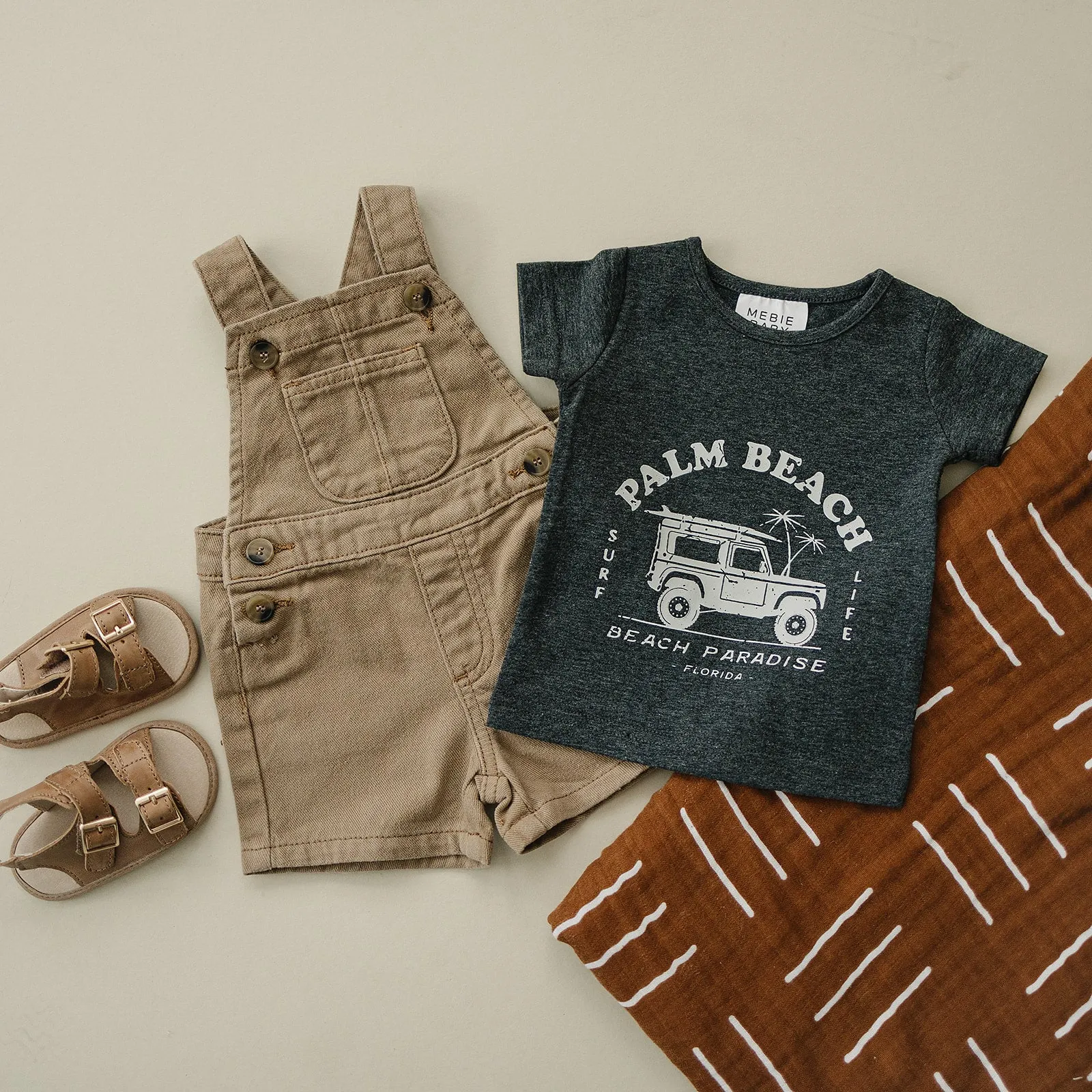 Tan Twill Overalls