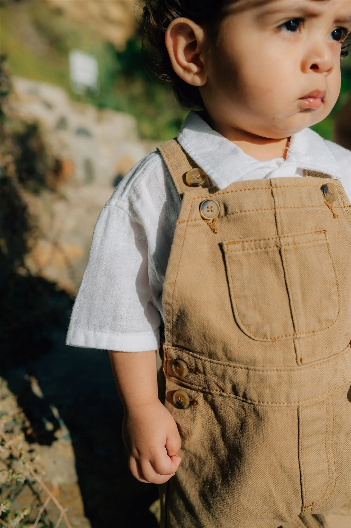 Tan Twill Overalls