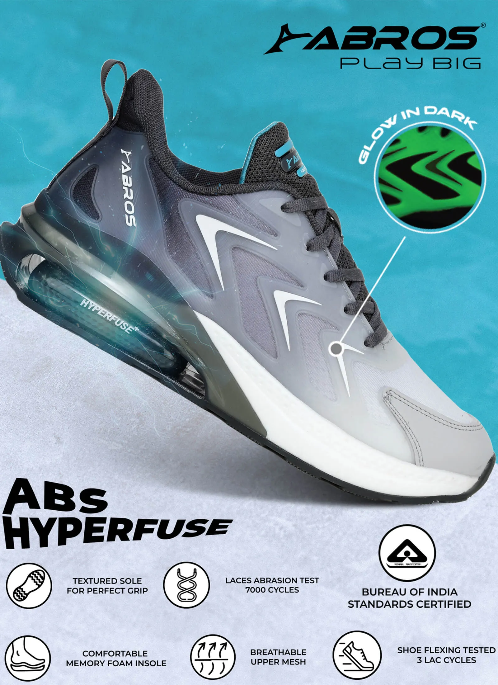 Terzo Hyper Fuse Sports Shoes For Men