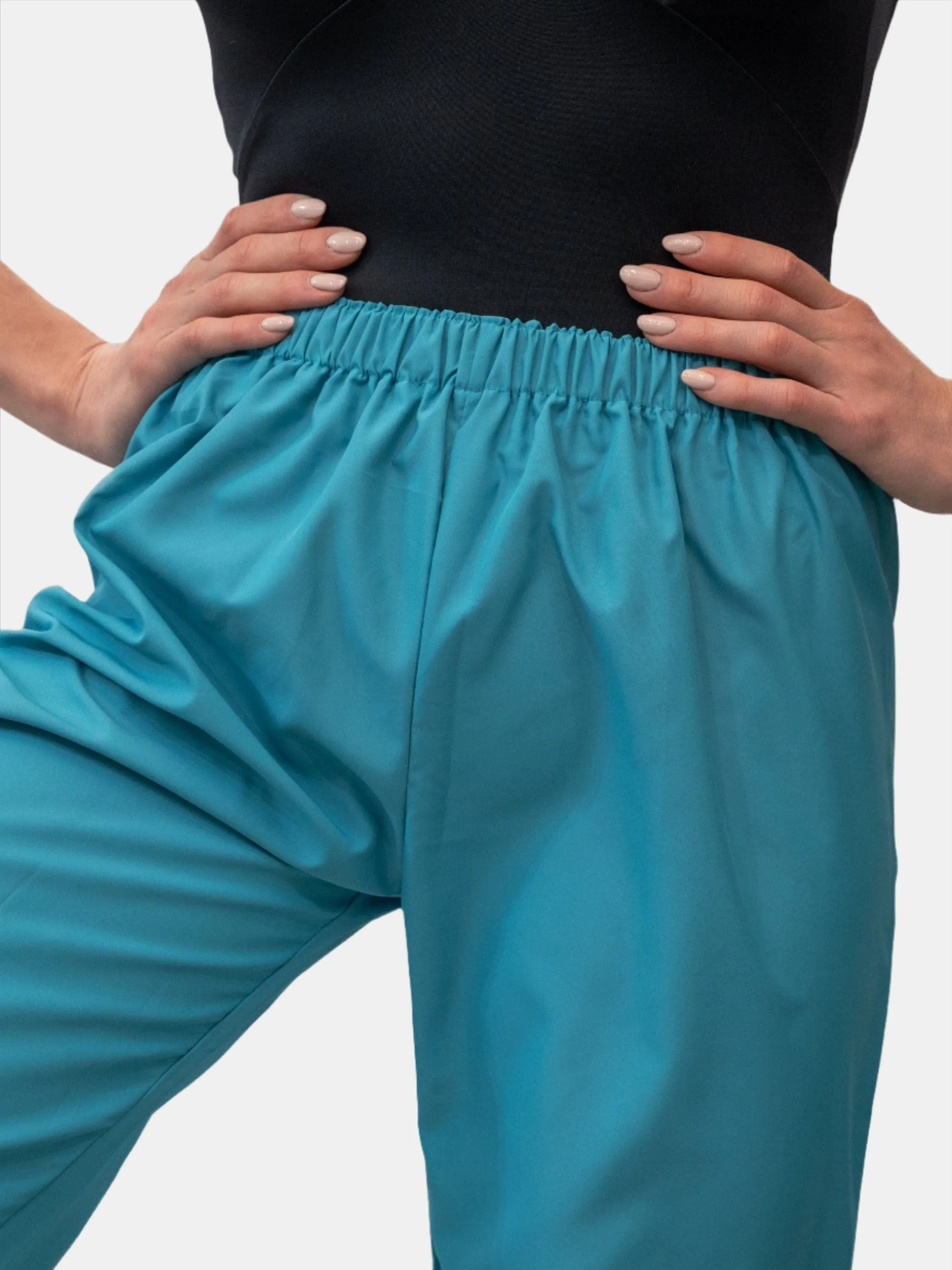 Turquoise Warm-Up Dance Trash Bag Pants MP5003