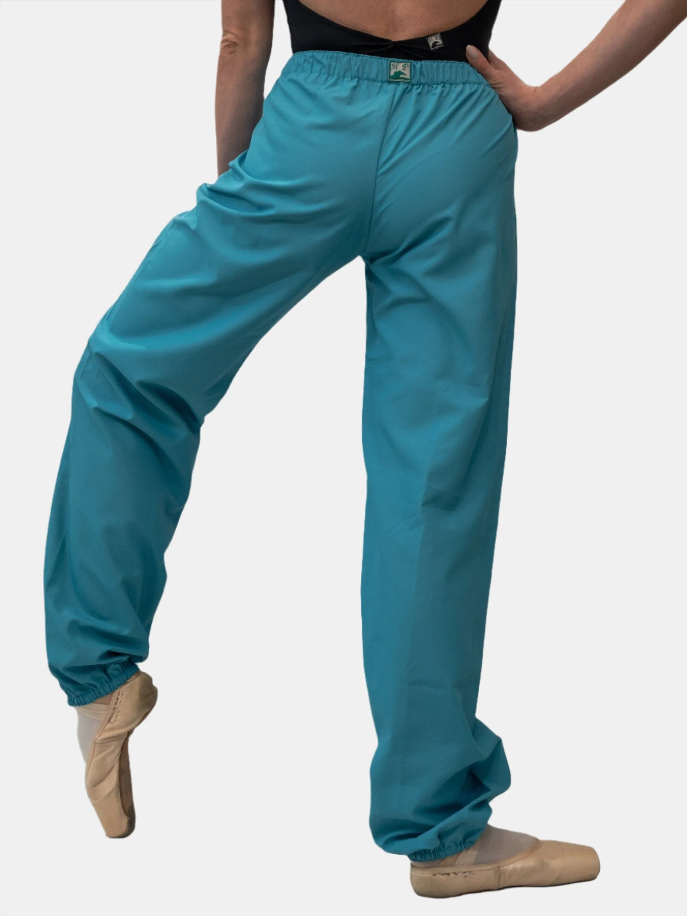 Turquoise Warm-Up Dance Trash Bag Pants MP5003