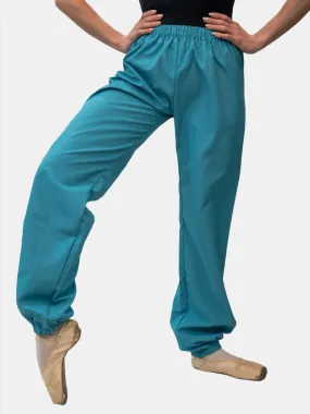 Turquoise Warm-Up Dance Trash Bag Pants MP5003