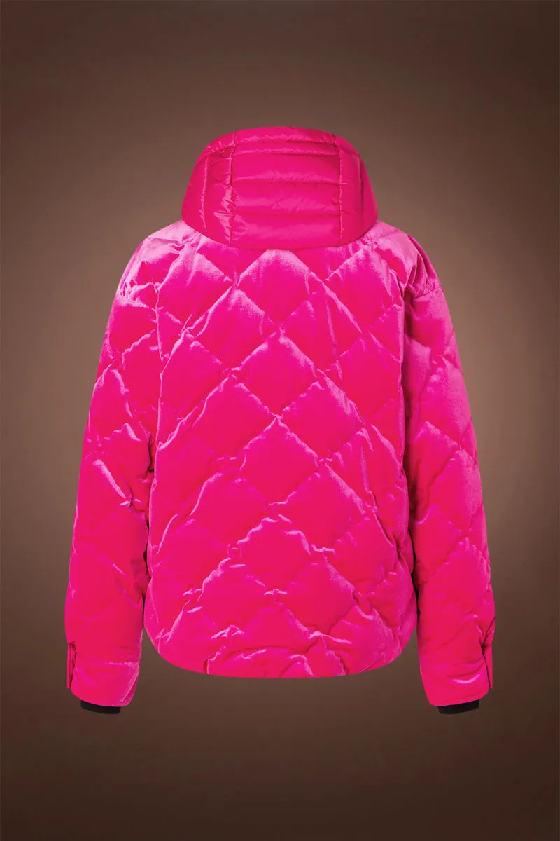 Vela Velvet Quilted Ski Jacket