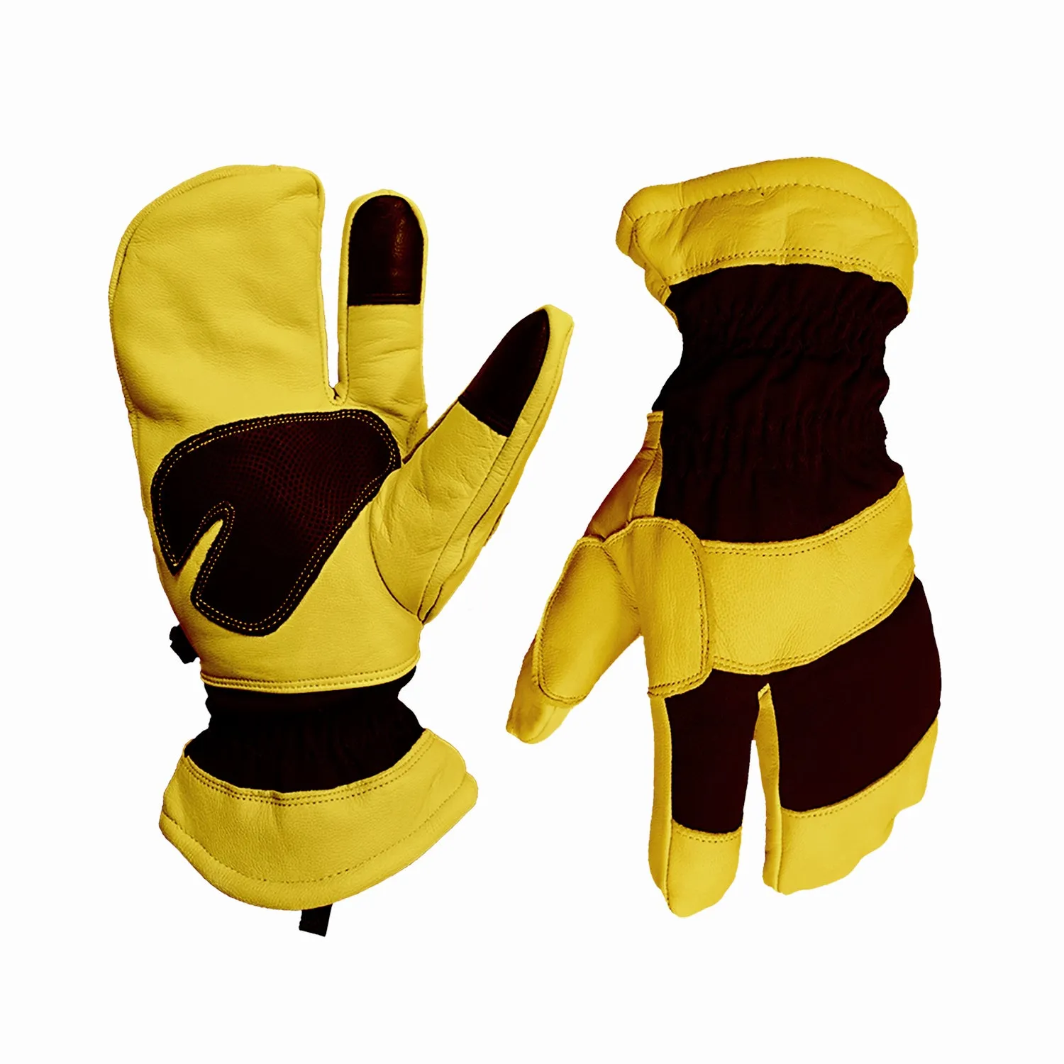 Water Proof Goat Skin Split Finger Mittens