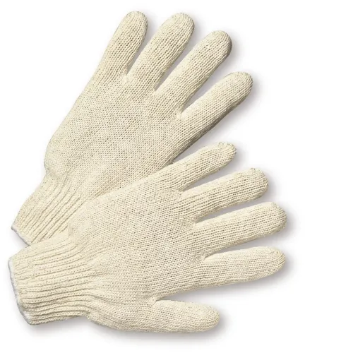 West Chester 708SC 100% Cotton Mens String Knit Glove.  Dozen (12 pairs)