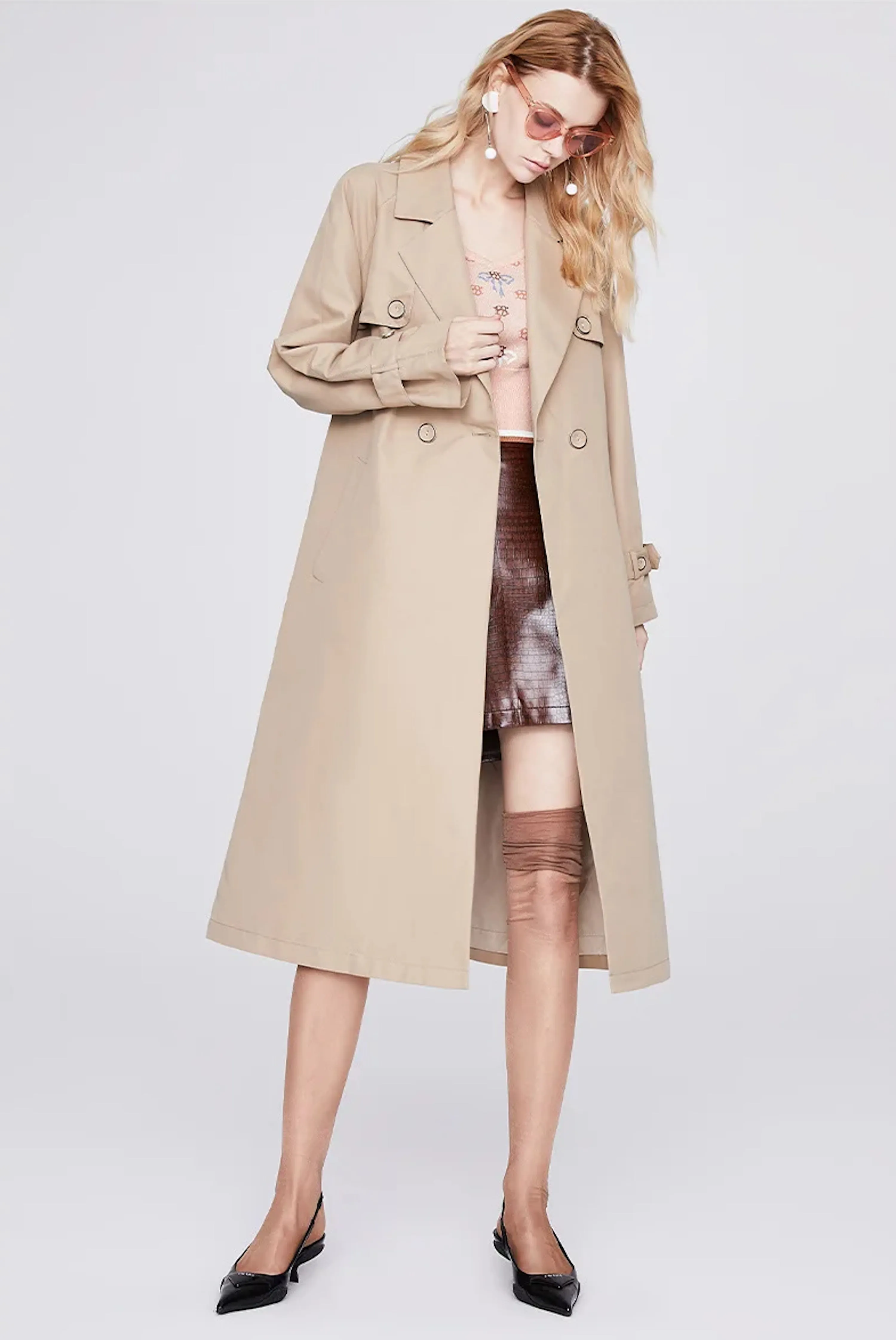 Windbreaker Trench Jacket, British Style Casual Spring And Winter Trench Coat