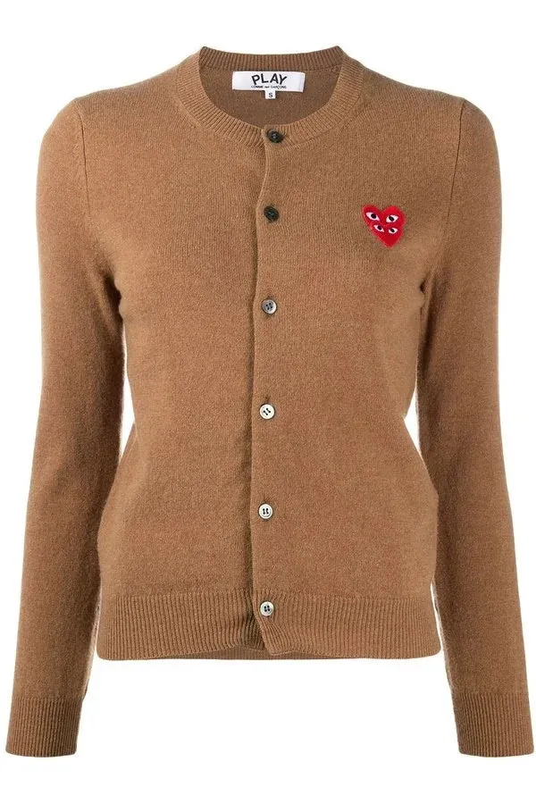 Women's Play Double Heart Cardigan