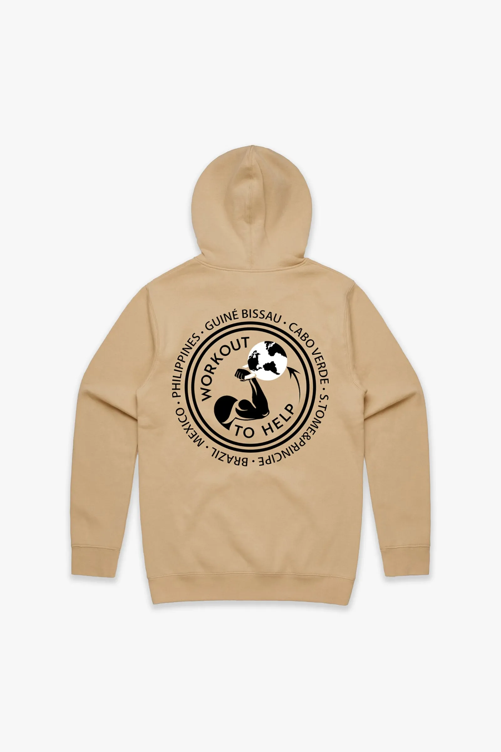 Workout To Help Pullover Hoodie - Sand