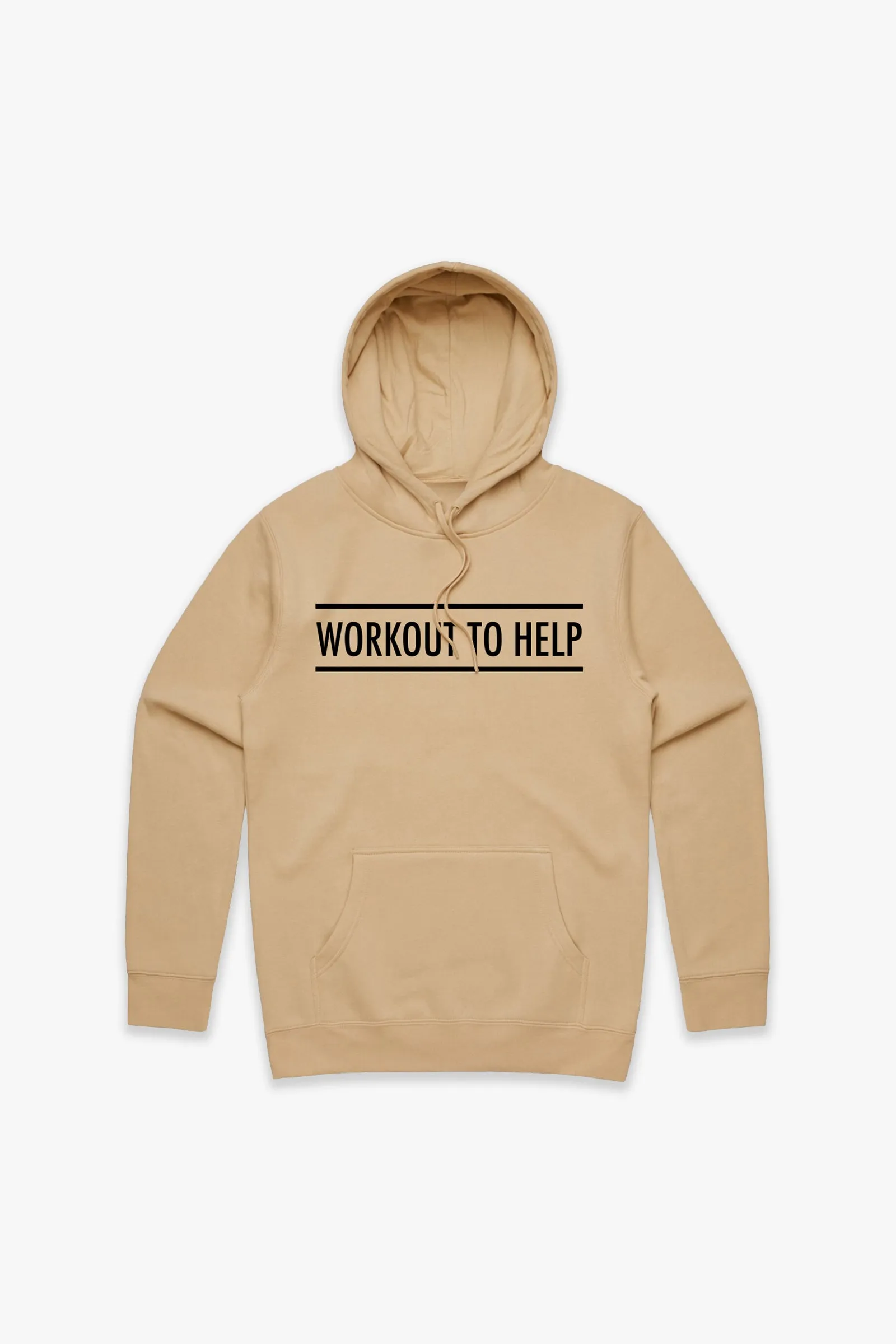 Workout To Help Pullover Hoodie - Sand