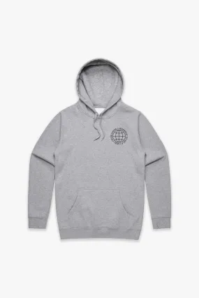 Worldwide Pullover Hoodie - Heather Grey