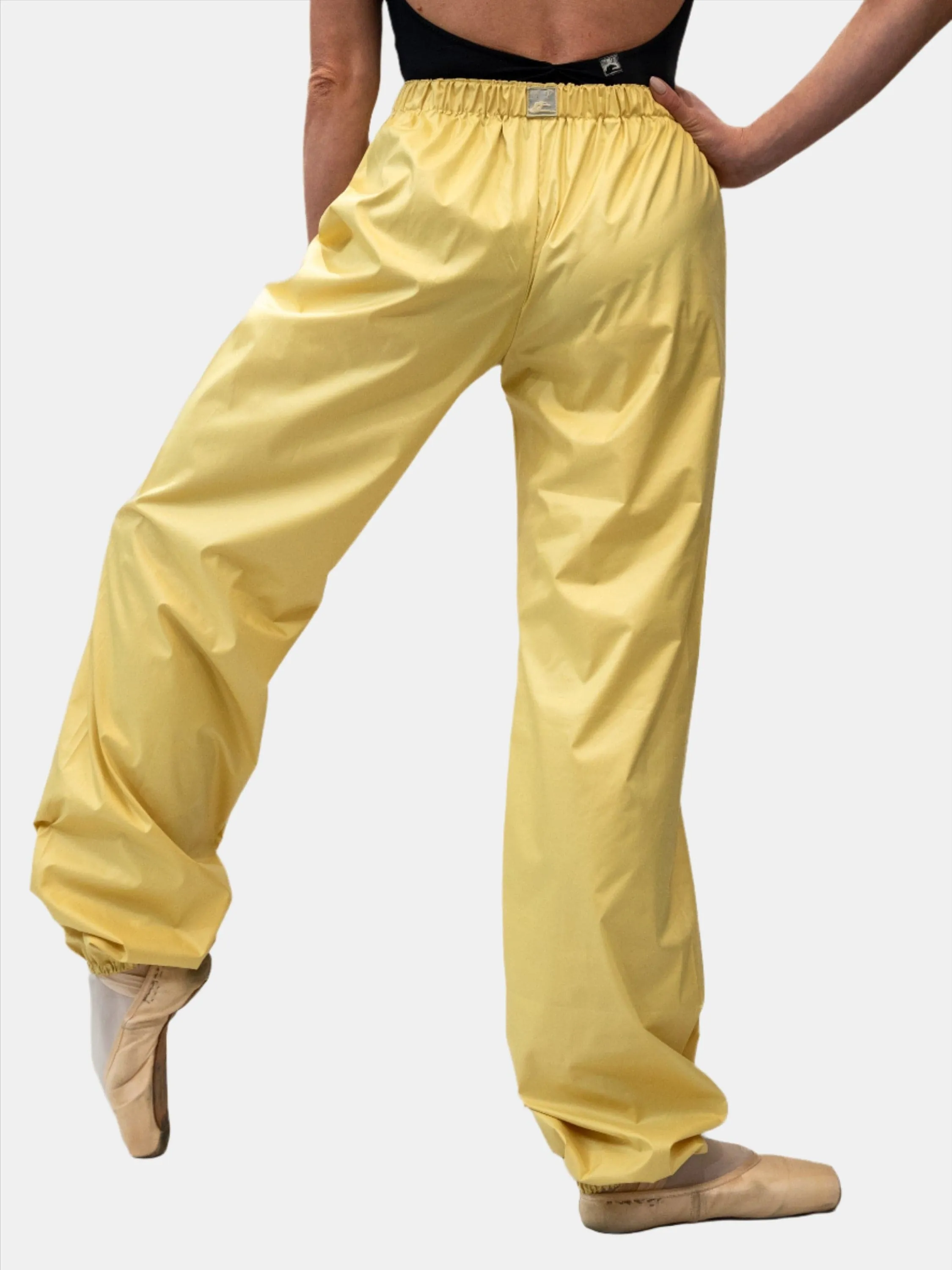 Yellow Warm-Up Dance Trash Bag Pants MP5003