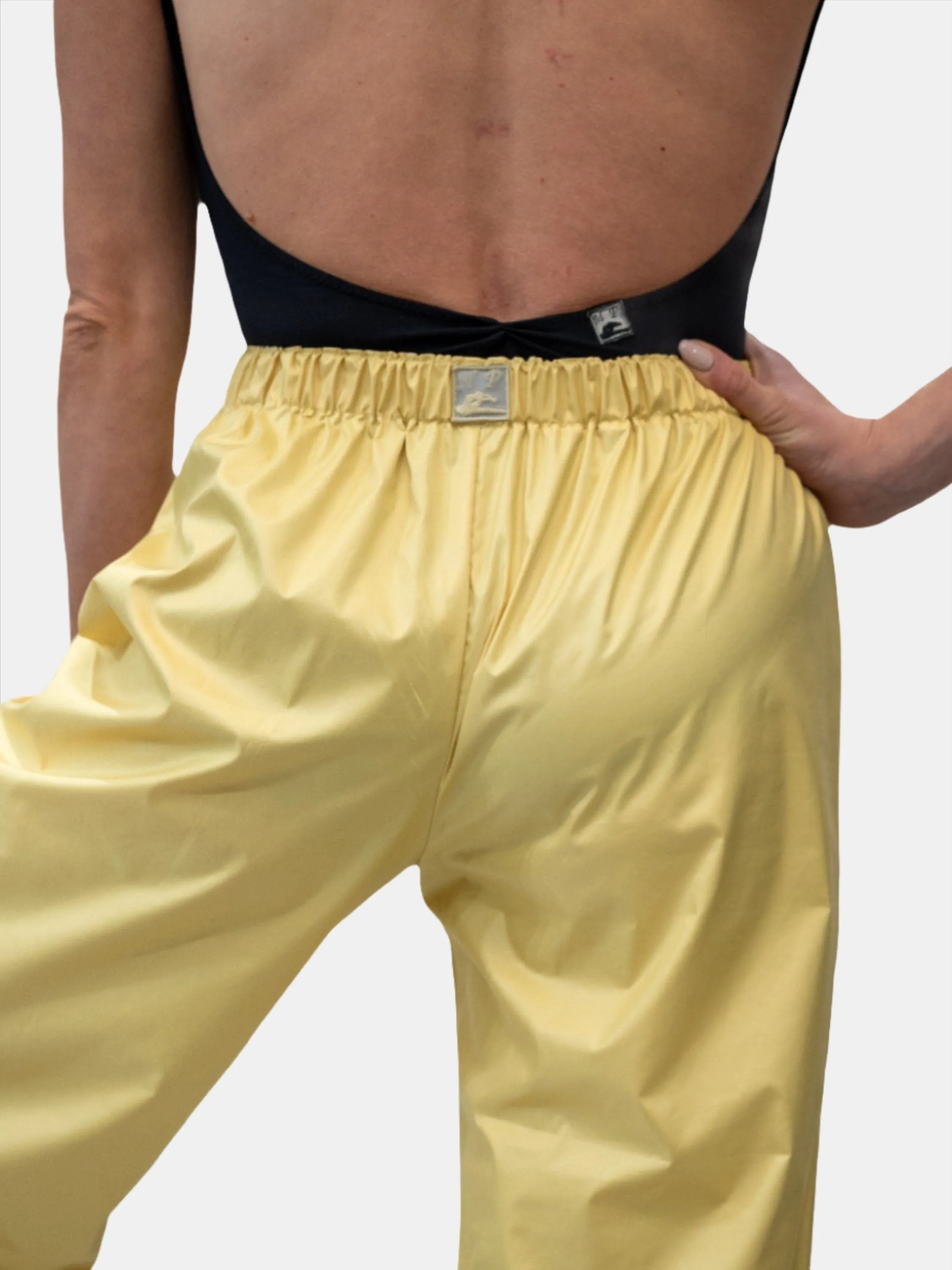 Yellow Warm-Up Dance Trash Bag Pants MP5003