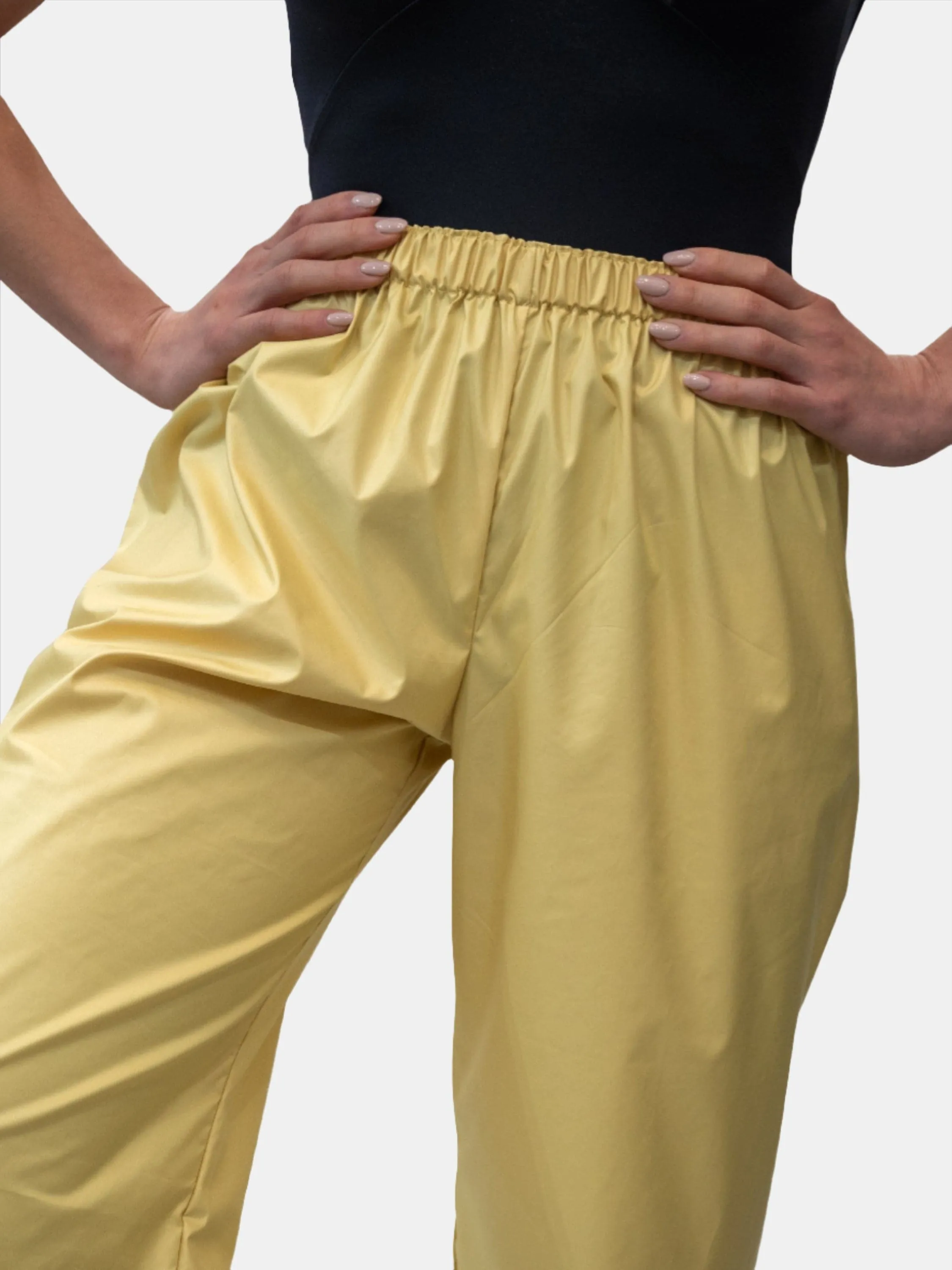 Yellow Warm-Up Dance Trash Bag Pants MP5003